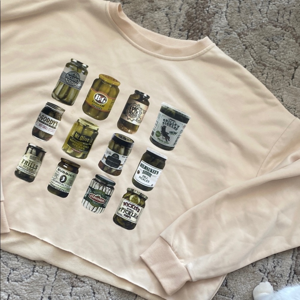 Pickle Jar Graphic Women Sweater